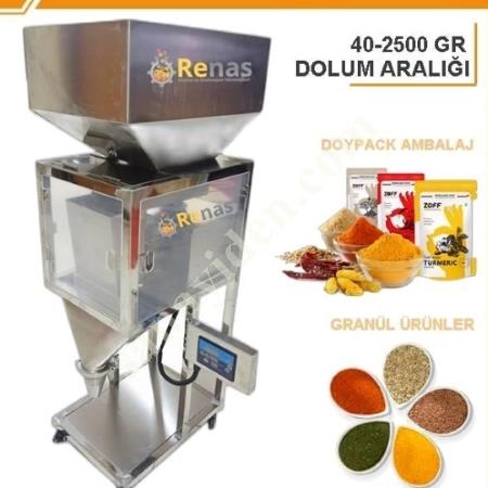 CYD-T125 TERAZİLİ GRANÜL DOLUM MAKİNASI 40-2500 GR, Ambalaj Makinaları