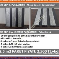 DIŞ CEPHW PVC LAMBİRİ KAMPANYASI PAKETİ 2,5 M2 KAPLAR, Çatı-Dış Cephe Kaplama Malzemeleri (Oluk- Panel)