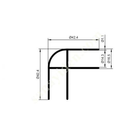 28-5570 / CORNER TURNING PRODUCTS | SHOWER CABIN PROFILES, Aliminium