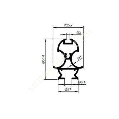 28-5560 / MEDIA SEWING PRODUCTS | SHOWER CABIN PROFILES, Aliminium