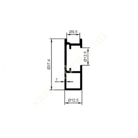 28-5562 / INNER RAIL PRODUCTS | SHOWER CABIN PROFILES, Aliminium